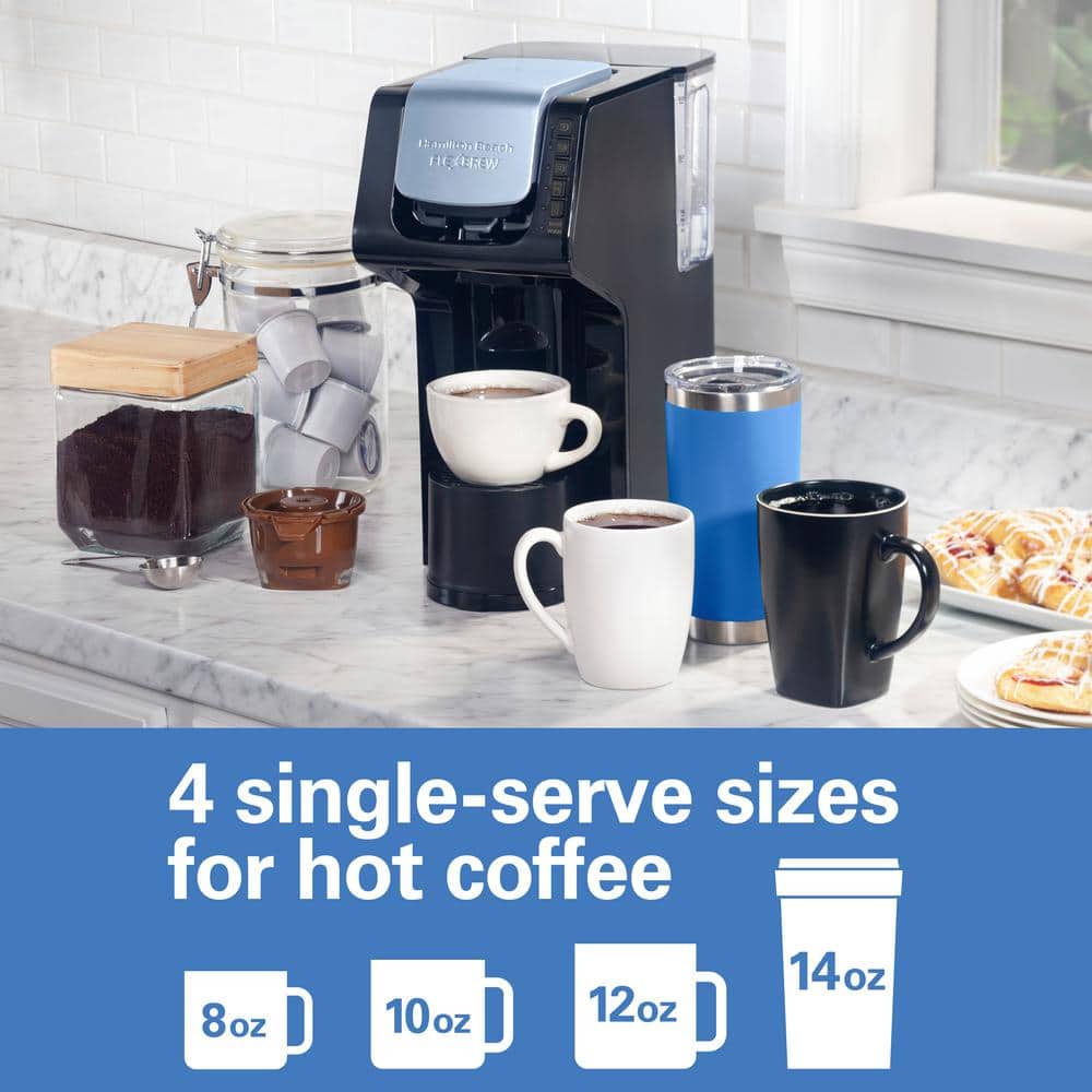 Hamilton Beach Black Single-Serve Iced & Hot Coffee Maker
