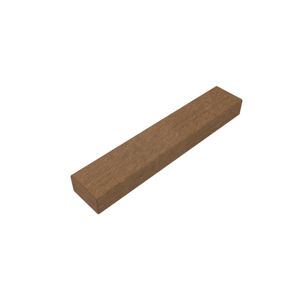 Blocks 1 in. x 2 in. Wood Composite Aluminum Coextruded in Brazilian Ipe End Caps (Bag of 10)