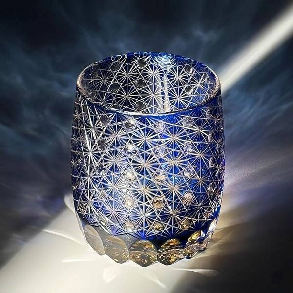11 oz. Crystal Old Fashioned Cocktail Glass Japanese Style Black