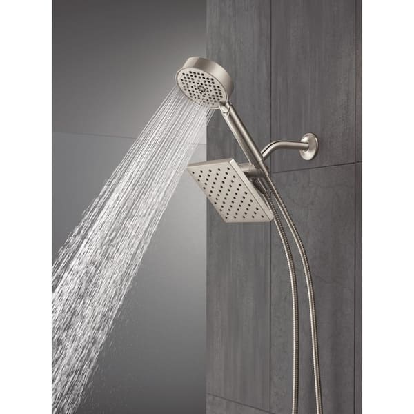 Delta Modern 5-Spray Wall Mount Dual Fixed and Handheld Shower