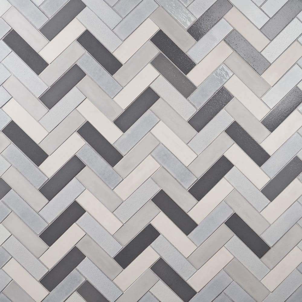 Ivy Hill Tile Vibe Cloud Blend 2.36 in. x 7.87 in. Matte and Glossy