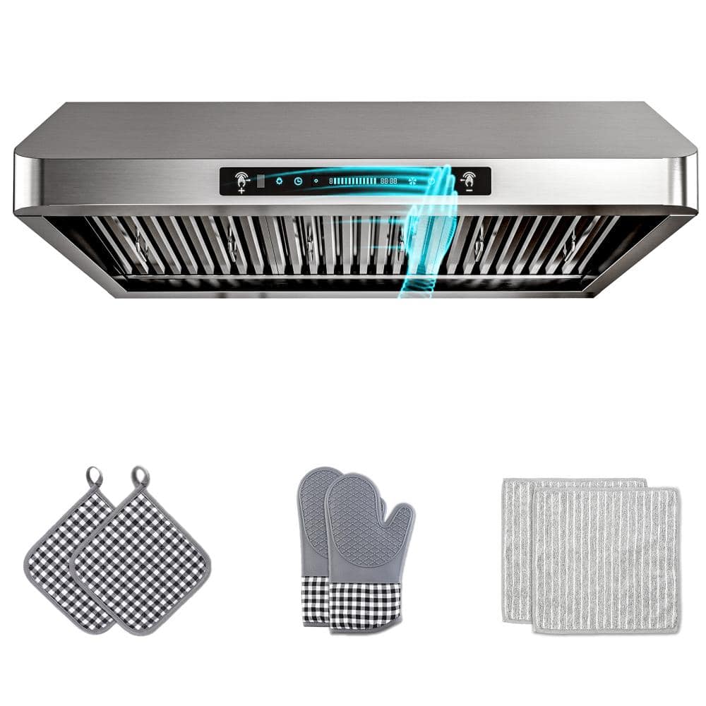 36 in. 600 CFM Ducted Under Cabinet Range Hood in Stainless with 3-Venting Options, Touch and Gesture Control, Remote price history on PriceWatchPro
