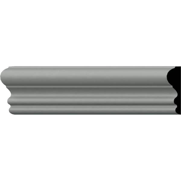 Ekena Millwork SAMPLE - 1/2 in. x 12 in. x 1-3/4 in. Urethane Claremont Panel Moulding