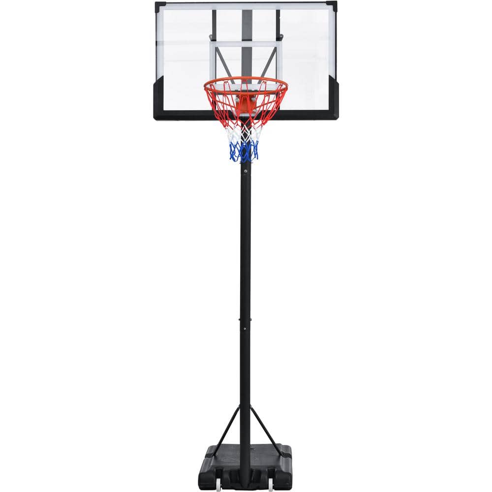 4.76 ft. to 10 ft. Height Portable Basketball Hoop System Adjustable for Yo