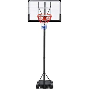 4.76 ft. to 10 ft. Height Portable Basketball Hoop System Adjustable for Youth Adults