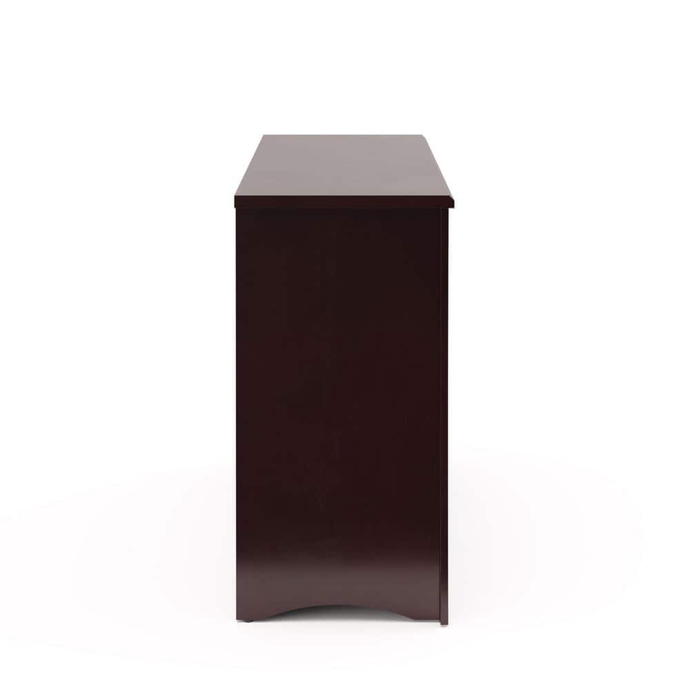 Espresso 3-Drawer Combo Nursery Dresser with Cabinet