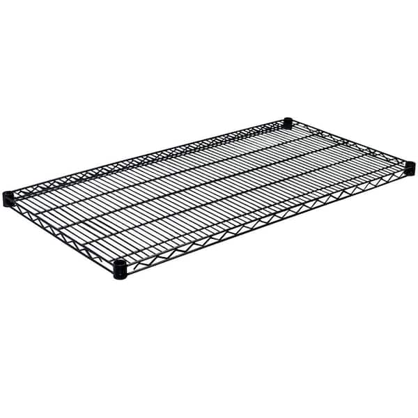 Storage Concepts 1.5 in. H x 48 in. W x 18 in. D Steel Wire Shelf in Black