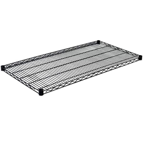 Storage Concepts 1.5 in. H x 48 in. W x 24 in. D Steel Wire Shelf in Black