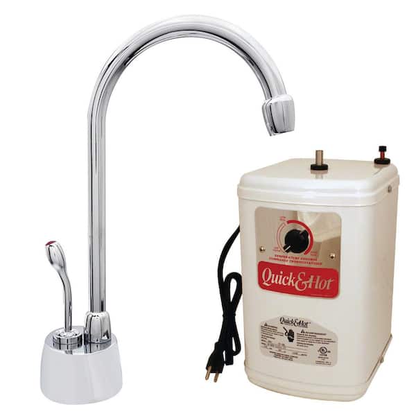 9 in. Velosah 1-Handle Hot Water Dispenser Faucet with Instant Hot Water Tank, Polished Chrome