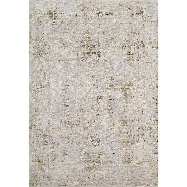 Skyler 6 ft. 7 in. X 9 ft. 10 in. Grey/Green Abstract Indoor Area Rug