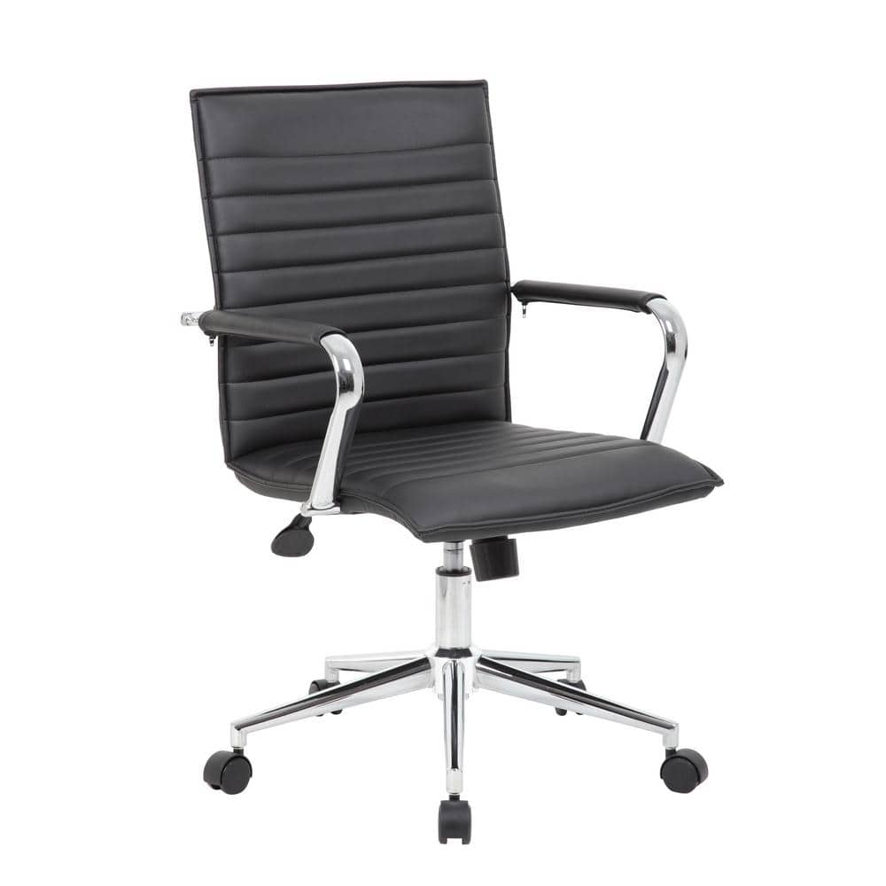 Insignia - Ergonomic Mesh Office Chair with Adjustable Arms - Black