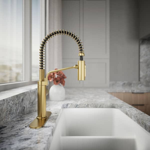 KOHLER Ringby Single Handle 3-Function Pull Down Sprayer Kitchen