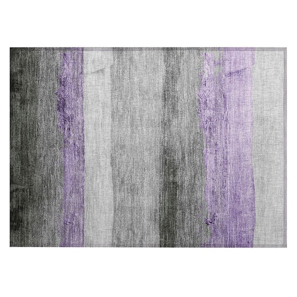 Chantille Machine Washable Indoor/Outdoor Abstract ACN1883 Lavender 2 ft. x 3 ft. Accent Rug