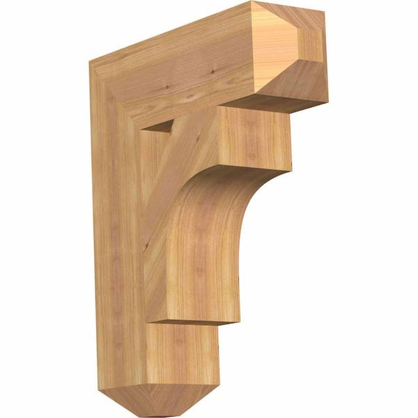 Ekena Millwork 5.5 in. x 24 in. x 20 in. Western Red Cedar Westlake Craftsman Smooth Bracket