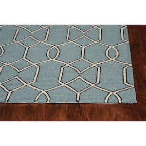 Spa Groovy Gate 7 ft. x 7 ft. Square Area Rug