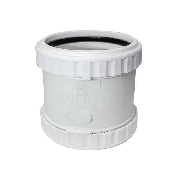 PPI 4 in. Glueless Soundproof DWV Coupling PushTighten Compression