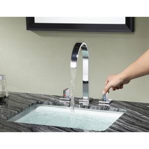 Sabre 8 in. Widespread 2-Handle High-Arc Bathroom Faucet in Polished Chrome