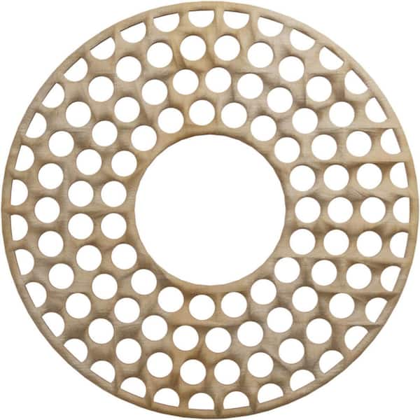 Ekena Millwork 0.375 in. x 7.25 in. x 20 in. Wood Medallion Moulding