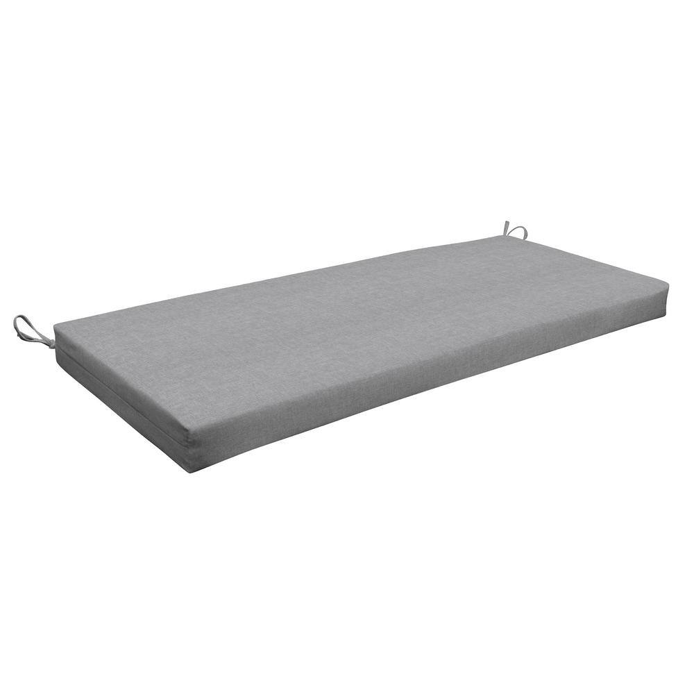 Outdoor Bench Cushion Textured Solid Platinum Grey 21706S101A137 The