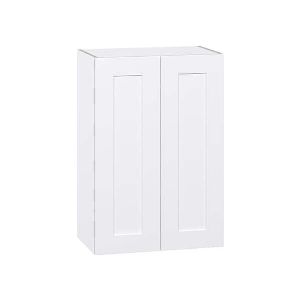 Roseland 24 in. W x 14 in. D x 35 in. H Assembled Shaker Wall Kitchen Cabinet in Warm White