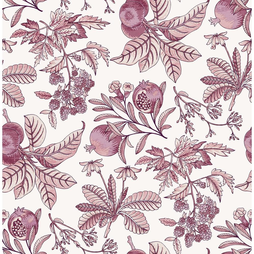 Cecilia Purple Fruit Matte Non Woven Wallpaper Roll price history on PriceWatchPro