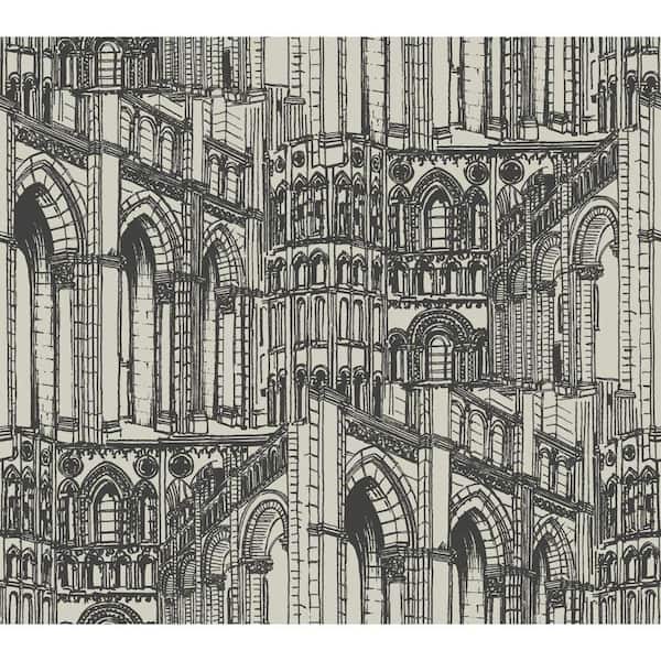 York Wallcoverings American Classics Architectural Drawing Wallpaper
