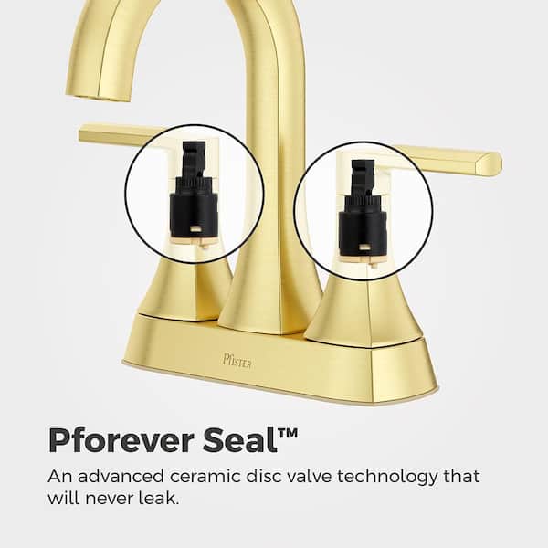 Pfister Vaneri 4 in. Centerset Double Handle Bathroom Faucet in