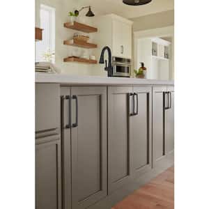 Ville 6-5/16 in. (160mm) Traditional Matte Black Arch Cabinet Pull