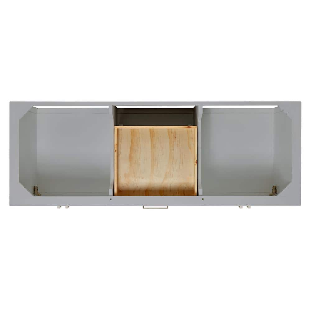 Magnolia Gray 60" Freestanding Double Sink Vanity with Quartz Top