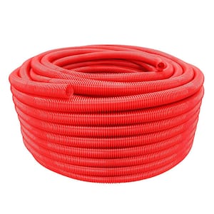 Pre-Sleeved PEX 1 in. x 300 ft. Blue HDPE Corrugated PEX-A Tubing, Insulated Sleeve Commercial and Residential Use