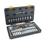 1/4 in. and 3/8 in. Drive 6-Point Standard & Deep SAE/Metric 90-Tooth Ratchet and Socket Mechanics Tool Set (106-Piece)