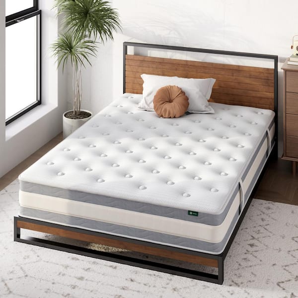 Full Firm Cooling Quilted Pocket Spring Hybrid 10 in. Mattress