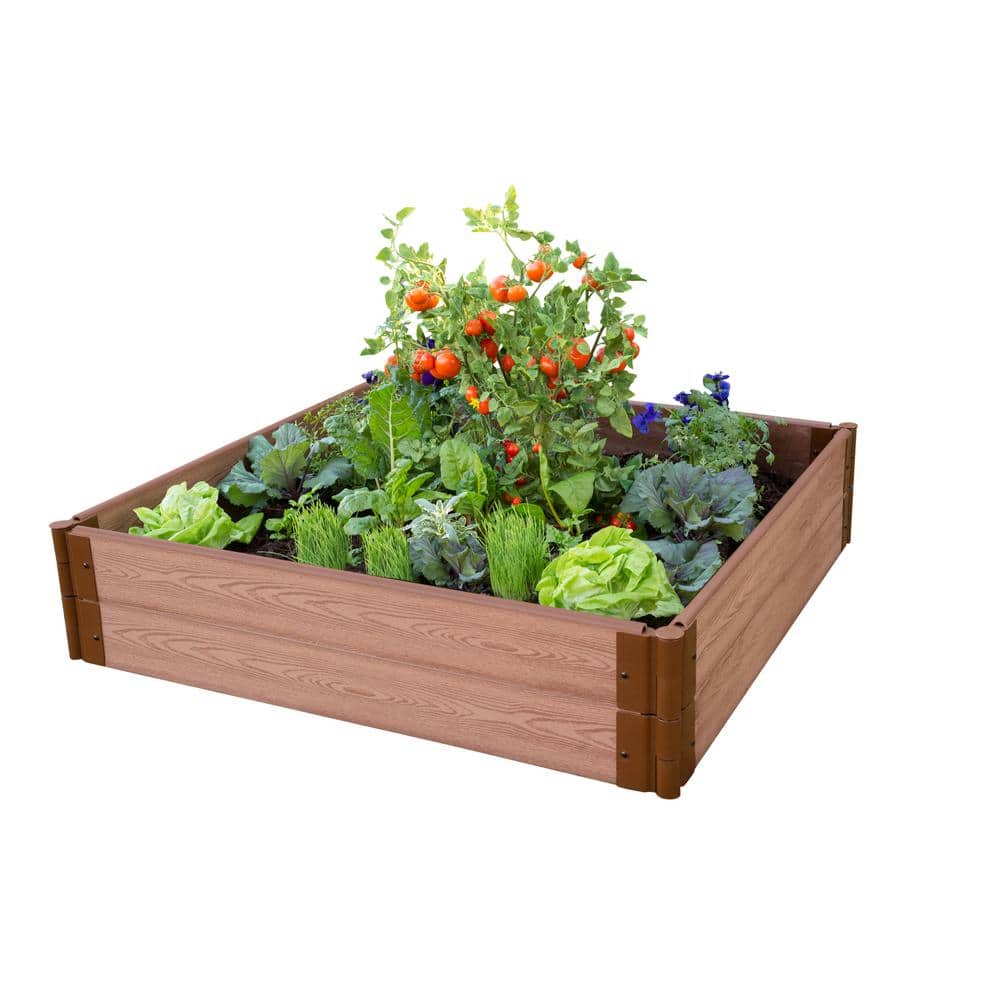 1 in. Profile Classic Sienna 4 ft. x 4 ft. x 11 in. Raised Garden Bed price history on PriceWatchPro
