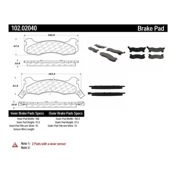 Centric Parts Disc Brake Pad Set