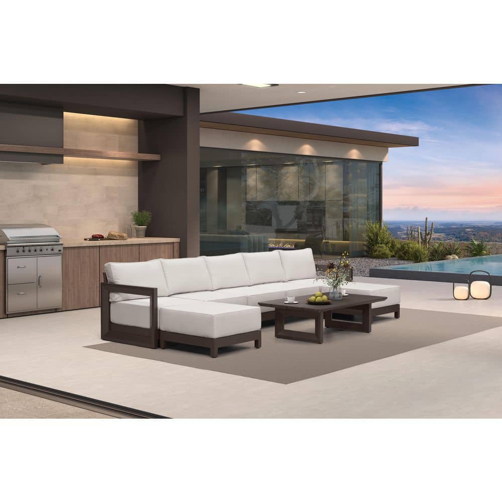 8 Pieces Patio Conversation Sets All Weather Outdoor Couch Sectional Set with Cushion Conversation Set Bronze price history on PriceWatchPro