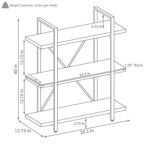 Teakworks4u T3S-24278 Universal Burmese Teak Three Tiered Shelf