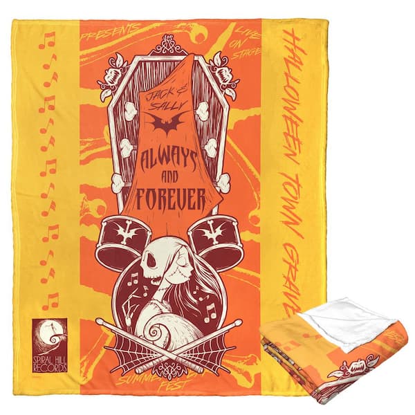 THE NORTHWEST GROUP Disney Nightmare Before Christmas Sally Rocks Silk Touch Multi-Colored Throw Blanket