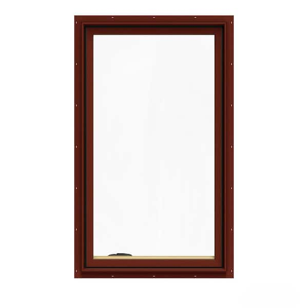 JELD-WEN 28.75 In. X 48.75 In. W-2500 Series Red Painted Clad Wood Left ...