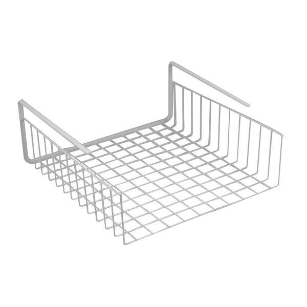 Southern Homewares White Under Shelf and Compartment Wire Basket