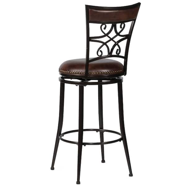 Seville Classics Adjustable Height Swivel Bar Stool