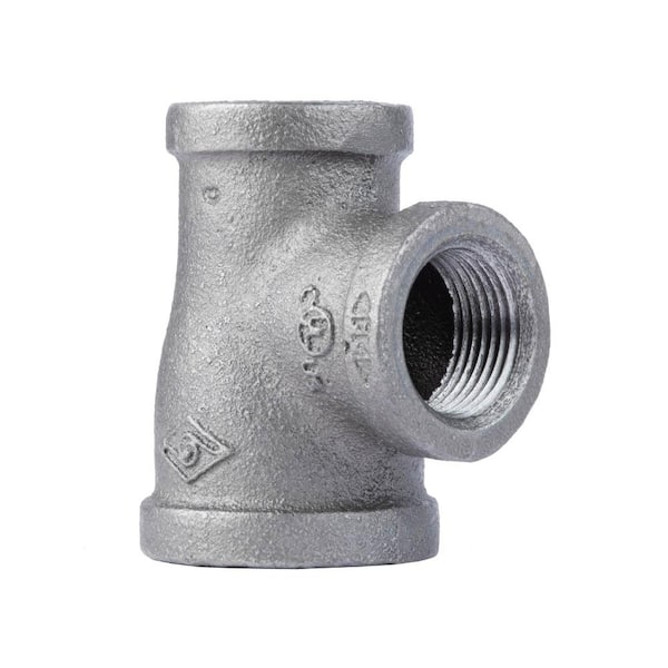 STZ 1 in. x 3/4 in. x 3/4 in. Black Iron Reducing Tee