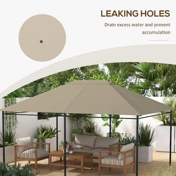 小物 eaphi total lace mulch way cape ToolCat Khaki Outdoor Gazebo Canopy Roof Replacement with