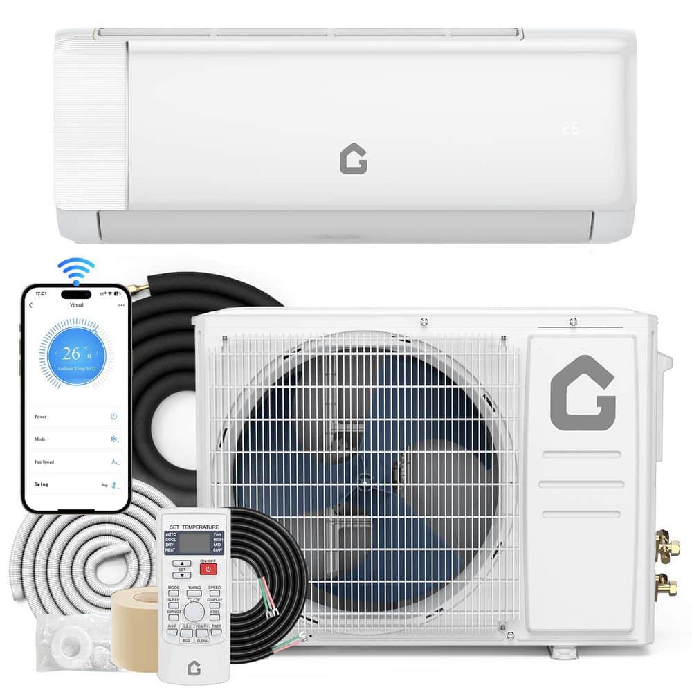 21 SEER2 24000 BTU WiFi Split Air Conditioner 1500 sq. ft. with Cooling, Heating, Dry, Fan, Climate Control in White price history on PriceWatchPro