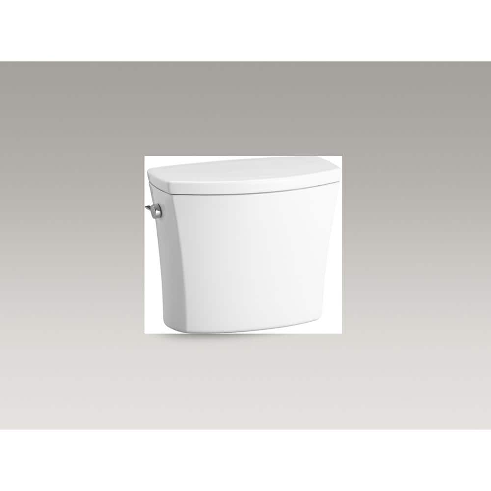 White Ceramic Toilet Tank with Left-Hand Trip Lever