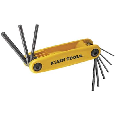Klein Tools 8-Key Folding Hex Key Set-70581 - The Home Depot