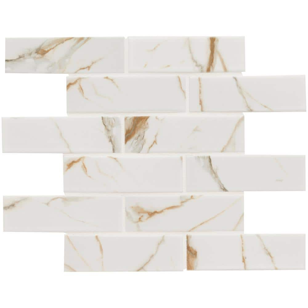 Calacatta Gold Basket Pattern Mosaic Tile  Online Tile Store with Free  Shipping on Qualifying Orders