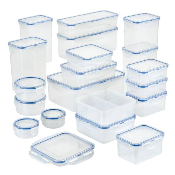 6pc (Set of 3) Glass Food Storage Container Set Clear - Figmint™