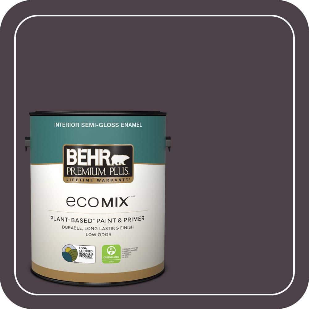 1 gal. #BXC-09 Dark Burgundy Wine Semi-Gloss Enamel EcoMix Plant-Based Interior Paint & Primer price history on PriceWatchPro