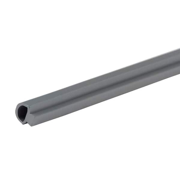 0.375 in. x 36 in. Gray Vinyl/Polymer Replacement Insert for Door Weatherstripping Threshold