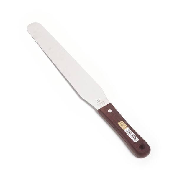 Nisaku 10 in. Blade Stainless Steel Wooden Handle Spatula